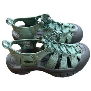 KEEN Newport H2 Waterproof Sport Sandals Green Hiking Outdoor